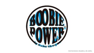 correcciones visuales logotipo boobie power