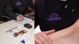fotos de aplicacion de la marca biocentro namaste