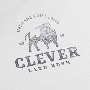 portada proyecto logotipo clever land rush