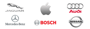 logotipos y marcas color plata jaguar apple audi mercedes-benz bosch nissan